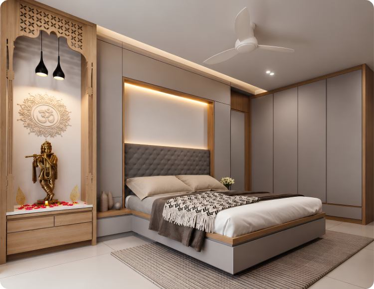 Guest Bedroom & Pooja